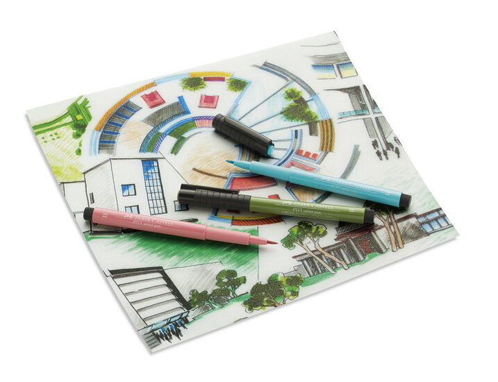 Faber Castell FC-167107 Tekenstift Faber-Castell Pitt Artist Pen Manga 8-delig Etui Basic