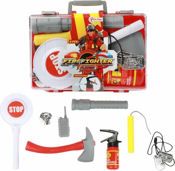 Toi Toys Fire Fighter Brandweerkoffer met Accessoires 25x16x6cm