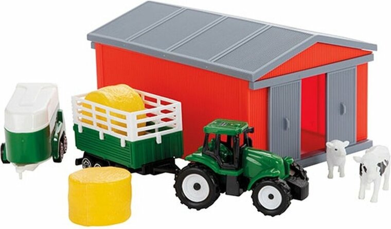 Toi Toys Tractor Set met Schuur Verschillende Uitvoeringen