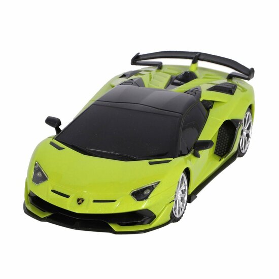 RC Lamborghini Aventador SVJ Roadster 1:24 + Licht Neon Groen