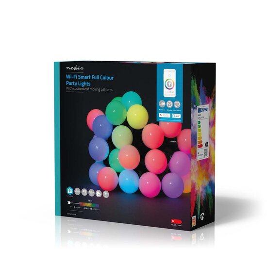 Nedis WIFILP02C48 Smartlife Decoratieve Led Feestverlichting Wi-fi Rgb 48 Led&#039;s 10.8 M Android&trade; / Ios