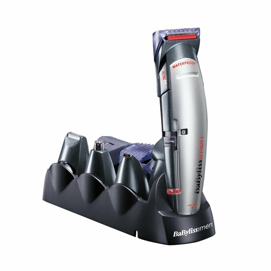 Babyliss E837E X-10 Waterproof Tondeuse Zwart/Grijs