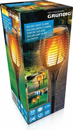 Grundig Solar Light Flame 30 LED