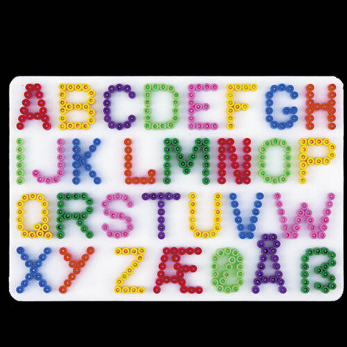 Hama Strijkkralen Grondplaat Letters Wit