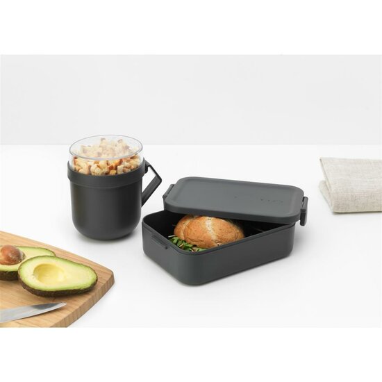 Brabantia Make &amp; Take Lunchset 2-delig Donkergrijs