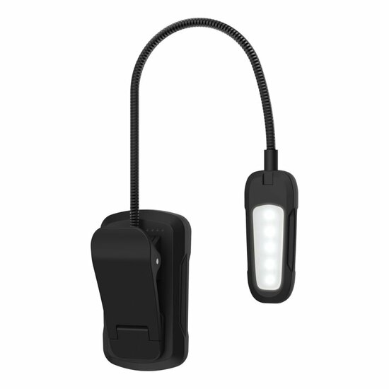 Ansman Universele LED Lamp met Clip Zwart