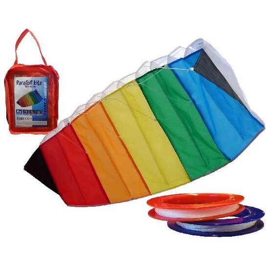 Parafoil Stunter Kite 80x40cm met Tas