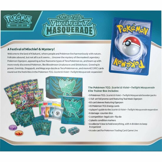 Pok&eacute;mon Scarlet &amp; Violet Twilight Masquarade Elite Trainerbox