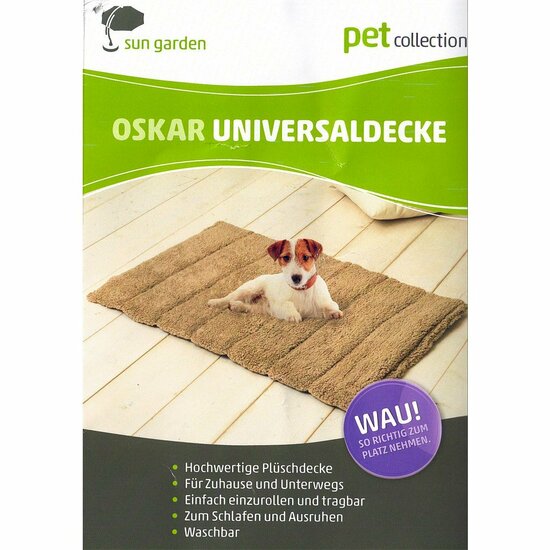 Sun Garden Oskar Oprolbaar Hondenkleed 100x65x4 cm Beige