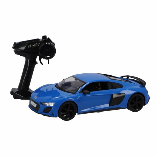 RC Audi R8 Coup&eacute; 1:14 + Licht Blauw