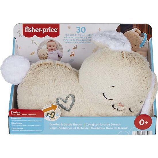 Fisher Price Soothe and Settle Knuffel Konijn + Licht en Geluid