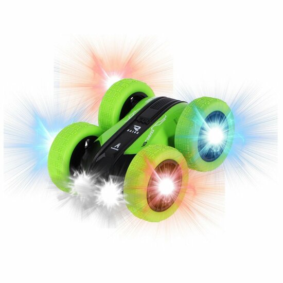 Rapid Wheels RC Flipover Auto Groen + Licht