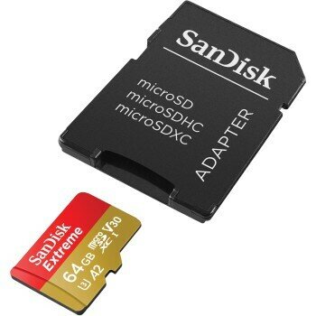 Sandisk MicroSDXC Extreme 64GB 170/80 Mb/s - A2 - V30 - SD