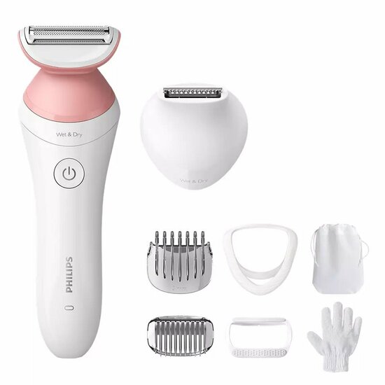 Philips BRL146/00 Lady Shaver Series 6000 Scheerapparaat Wit/Rose