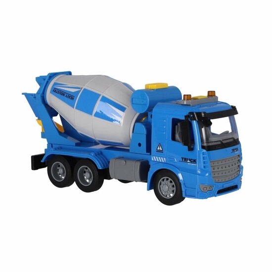 Betonmixer Truck 30 cm + Licht en Geluid Blauw/Grijs