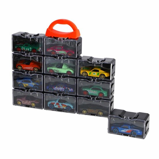 Rapid Wheels Opbergbox + 2 Die-Cast Voertuigen