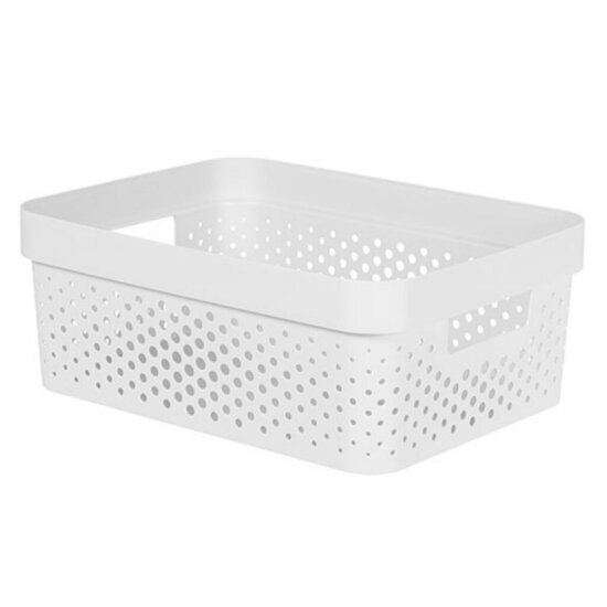 Curver Infinity Dots Box 11L 35.6x26.6x13.6 cm Wit