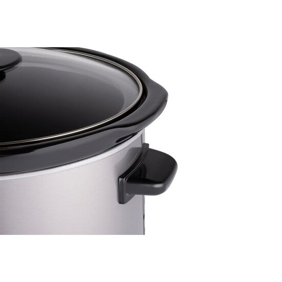 Alpina Slowcooker 3.5L 240W RVS/Zwart