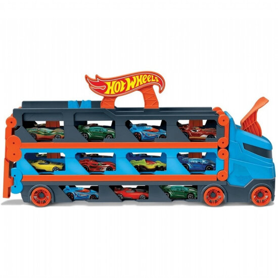 Hot Wheels Speedway Transportwagen + 3 Auto&#039;s