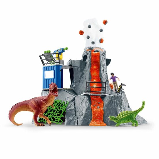 Schleich Dinosaurs Grote Vulkaanexpeditie + Licht en Geluid