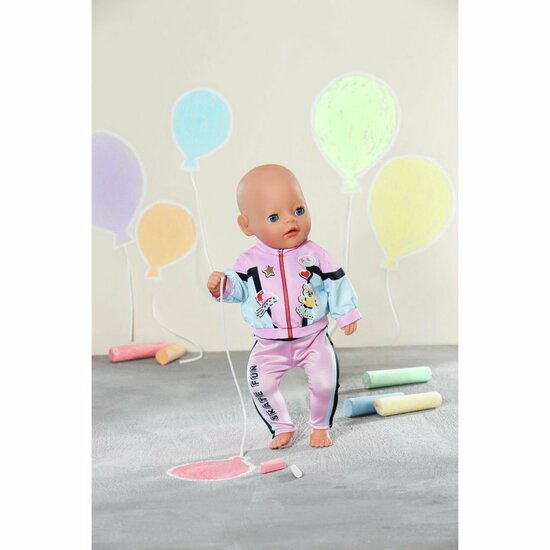 Baby Born Jogging Outfit Roze/Zwart