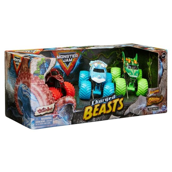 Monster Jam Charged Beasts 3-Pack 1:64