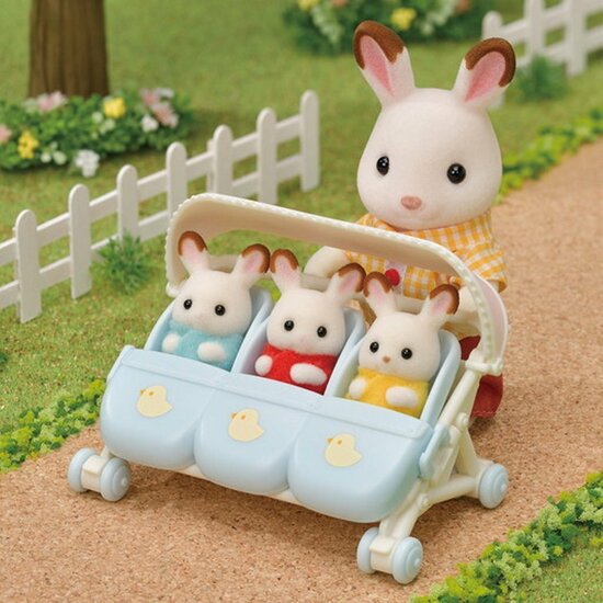 Sylvanian Families 5533 Wandelwagen Drieling