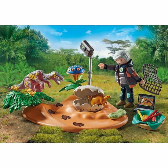 Playmobil 71526 Dinos Stegosaurusnest met Eierdief