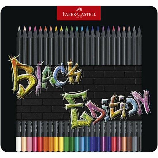 Faber Castell FC-116425 Black Edition Kleurpotloden 24 Stuks