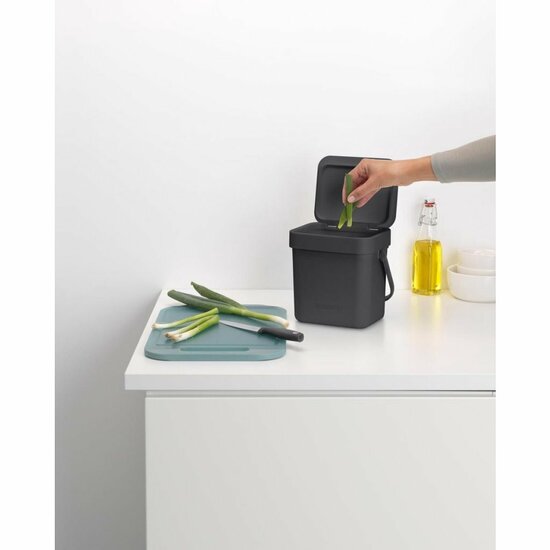 Brabantia Sort &amp; Go Afvalbakje 3L Grijs