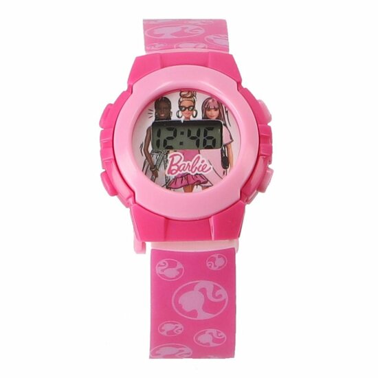 Barbie LCD Horloge Roze