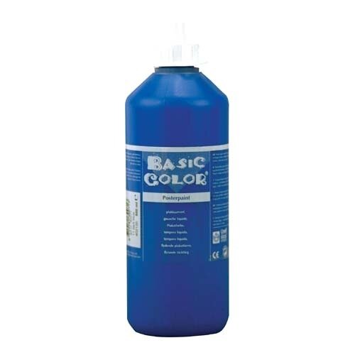 Plakkaatverf Blauw 500 Ml