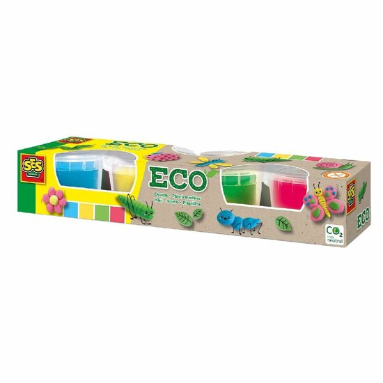 SES Creative ECO Klei 4 Kleuren